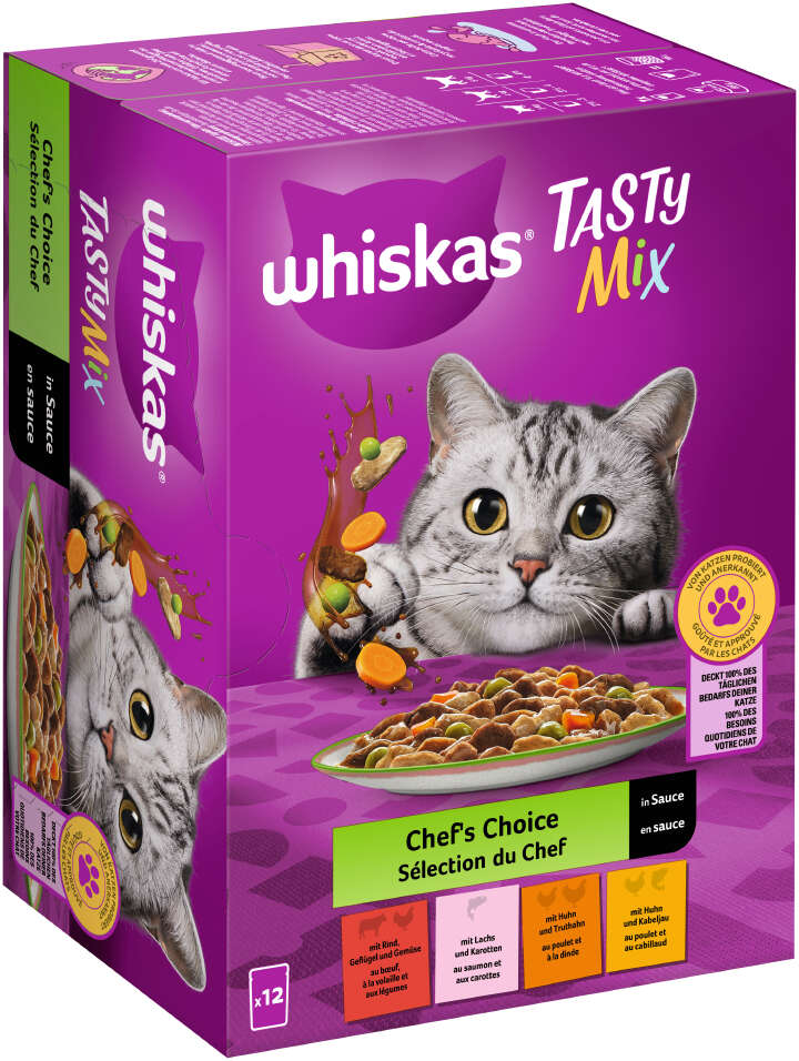 whiskas KatzenNassfutter TASTY MIX Portions raiffeisenmarkt.de